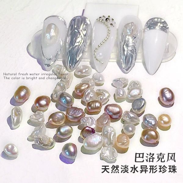 nail art decorations 10pcs 3d natural pearls irregular freshwater pearl ornaments elegant jewelry charming manicure accessories, Silver;gold
nail art decorations 10pcs 3d natural pearls irregular freshwater pearl ornaments elegant jewelry charming manicure accessories, Silver;gold