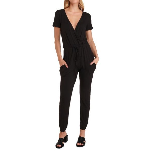 women's jumpsuits & rompers women deep v 2021 summer long jumpsuit short-sleeve solid color cross strap casual bandage, Black;white
women's jumpsuits & rompers women deep v 2021 summer long jumpsuit short-sleeve solid color cross strap casual bandage, Black;white