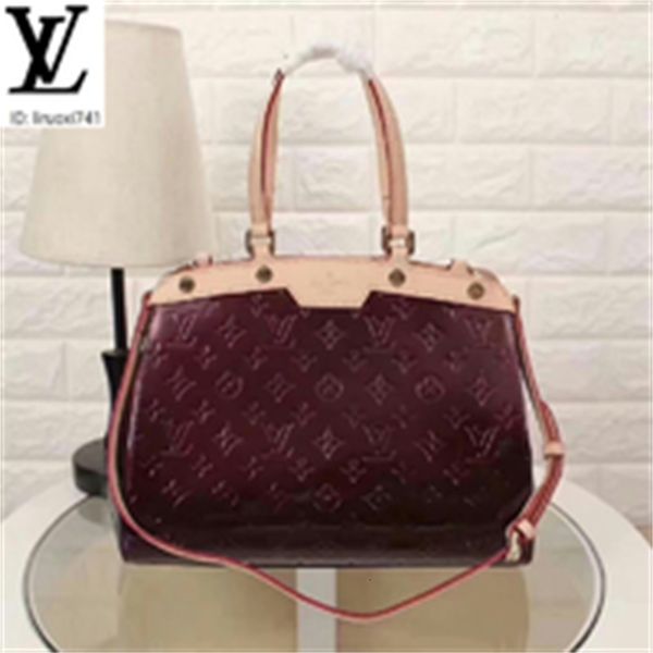 brand designer luxury eltu m91619 burgundy new patent leather embossed shoulder bag women handbags iconic bags handles shoulder bags tot, Red;black
brand designer luxury eltu m91619 burgundy new patent leather embossed shoulder bag women handbags iconic bags handles shoulder bags tot, Red;black