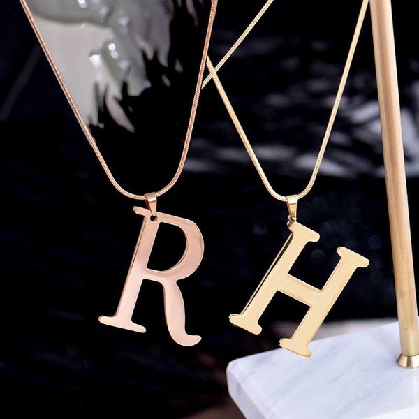 pendant necklaces no fading rivca fashion rose gold letter h necklace stainless steel women jewelry charm chain r nacklace friendship gift, Silver
pendant necklaces no fading rivca fashion rose gold letter h necklace stainless steel women jewelry charm chain r nacklace friendship gift, Silver