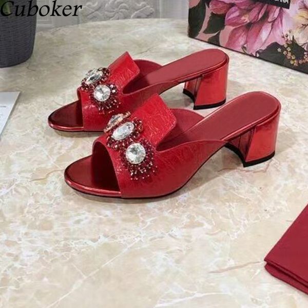 chunky heel crystal women slippers peep toe ladies slides genuine leather rhinestone mujer 60% off store online, Black
chunky heel crystal women slippers peep toe ladies slides genuine leather rhinestone mujer 60% off store online, Black