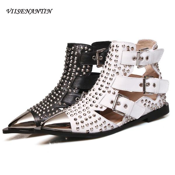 boots 2021 summer genuine leather rivet hollow buckle pointed toe short personality casual non-slip sandals, Black
boots 2021 summer genuine leather rivet hollow buckle pointed toe short personality casual non-slip sandals, Black