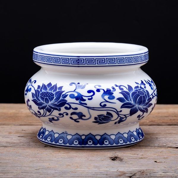 fragrance lamps ziyun pavilion blue and white porcelain censer, household buddha, incense bowl, temple, buddhist utensils
fragrance lamps ziyun pavilion blue and white porcelain censer, household buddha, incense bowl, temple, buddhist utensils