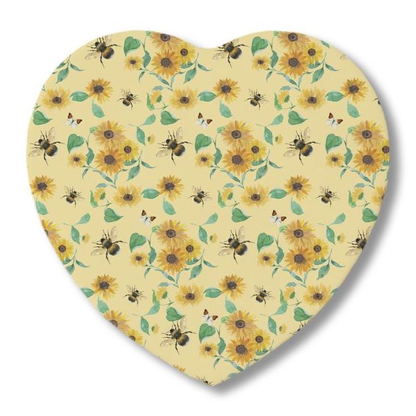 table runner sunflowers bee heart yellow coasters set with holder ceramic durable women party absorbent drink
table runner sunflowers bee heart yellow coasters set with holder ceramic durable women party absorbent drink