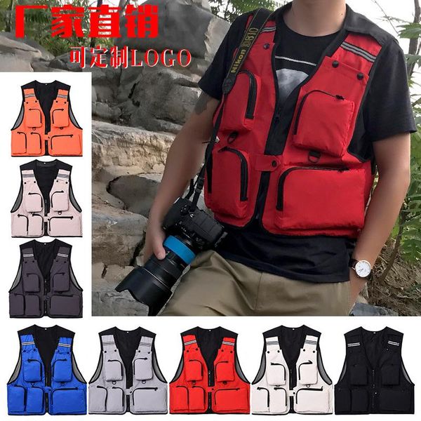 hunting jackets outdoor pography vest men's fishing multi-pockets wedding director advertising, Camo;black
hunting jackets outdoor pography vest men's fishing multi-pockets wedding director advertising, Camo;black