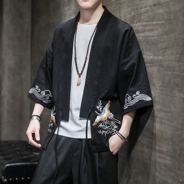 traditional chinese clothing for men japanese style crane embroidery retro solid color hanfu men tang suits shirt 10679, Red
traditional chinese clothing for men japanese style crane embroidery retro solid color hanfu men tang suits shirt 10679, Red