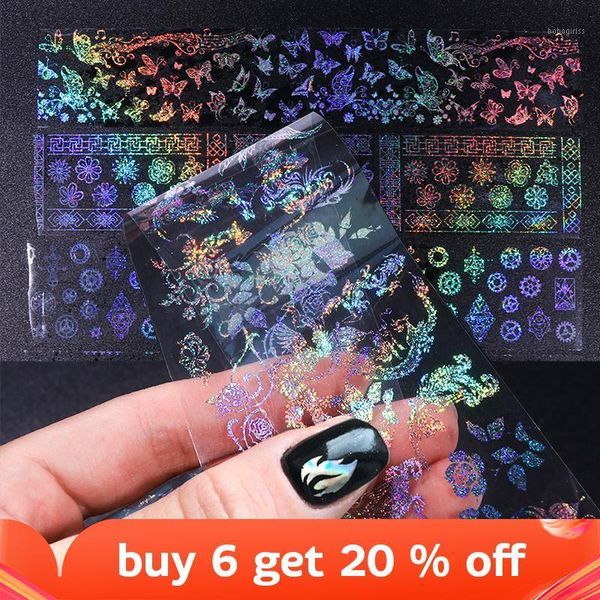 10pcs holographic nail foil laser flame dandelion panda bamboo art tranfer slider gradient stickers for nails saxk9018-11, Black
10pcs holographic nail foil laser flame dandelion panda bamboo art tranfer slider gradient stickers for nails saxk9018-11, Black