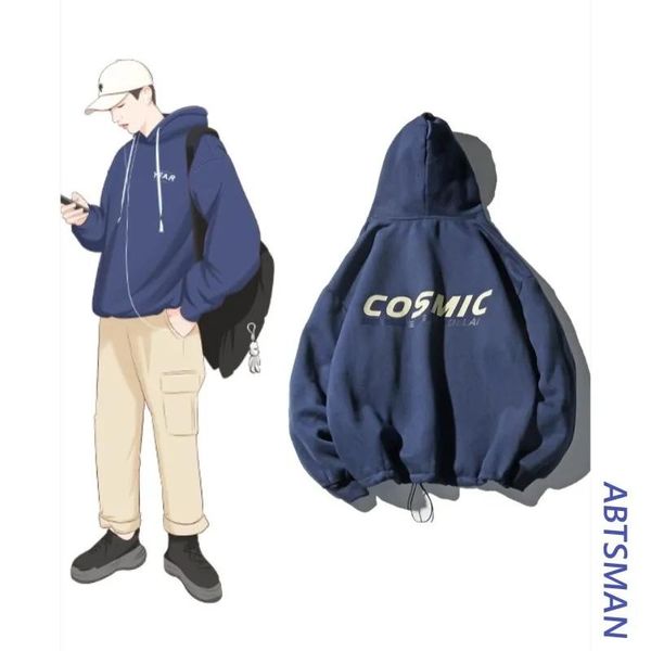 men's hoodies & sweatshirts winter couple hoodie male plus velvet thick ins korean version loose original wind long sleeve student jack, Black
men's hoodies & sweatshirts winter couple hoodie male plus velvet thick ins korean version loose original wind long sleeve student jack, Black
