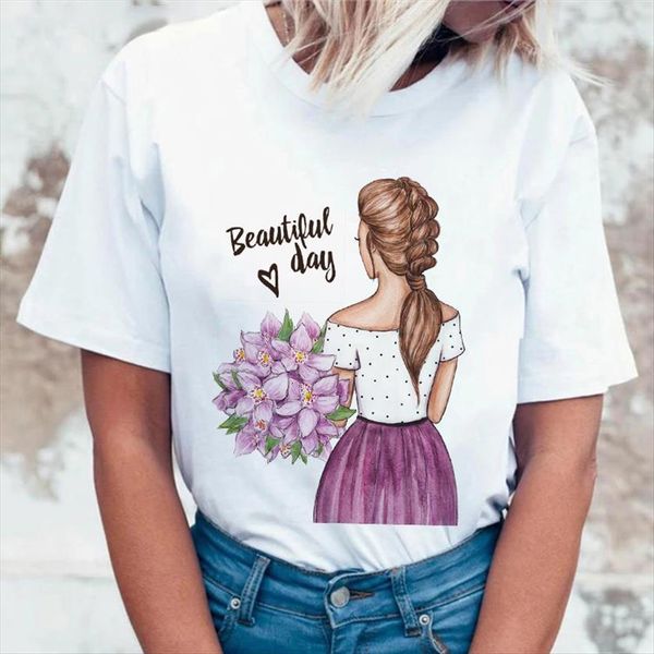 tshirts summer casual harajuku graphic women printed beautiful day fashion streetwear ladies tee plus size, White
tshirts summer casual harajuku graphic women printed beautiful day fashion streetwear ladies tee plus size, White