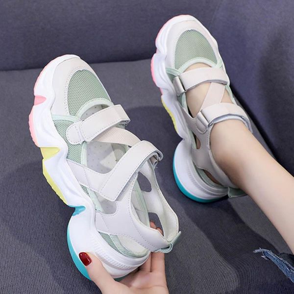 breathable rainbow sole cut out mesh gladiator sandals wowen hook&loop student elevated heels shoes woman sneake sandalias 2021, Black
breathable rainbow sole cut out mesh gladiator sandals wowen hook&loop student elevated heels shoes woman sneake sandalias 2021, Black