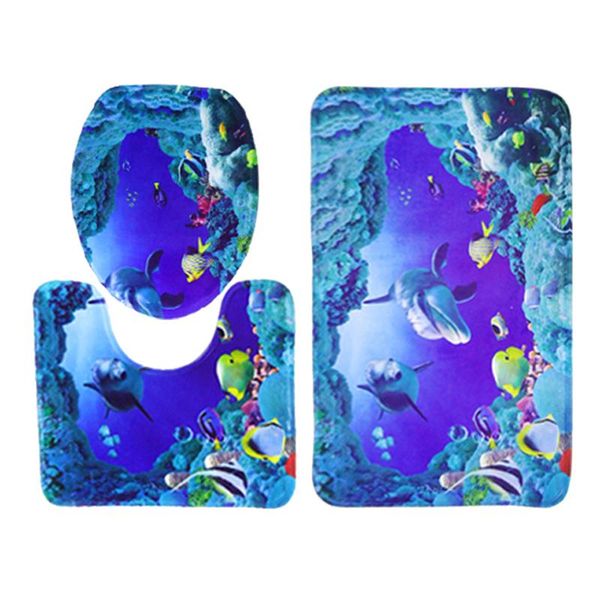 bath mats 3pcs shower mat absorbent sea animals printing non-slip bathroom rug toilet lid cover - 45x75cm
bath mats 3pcs shower mat absorbent sea animals printing non-slip bathroom rug toilet lid cover - 45x75cm