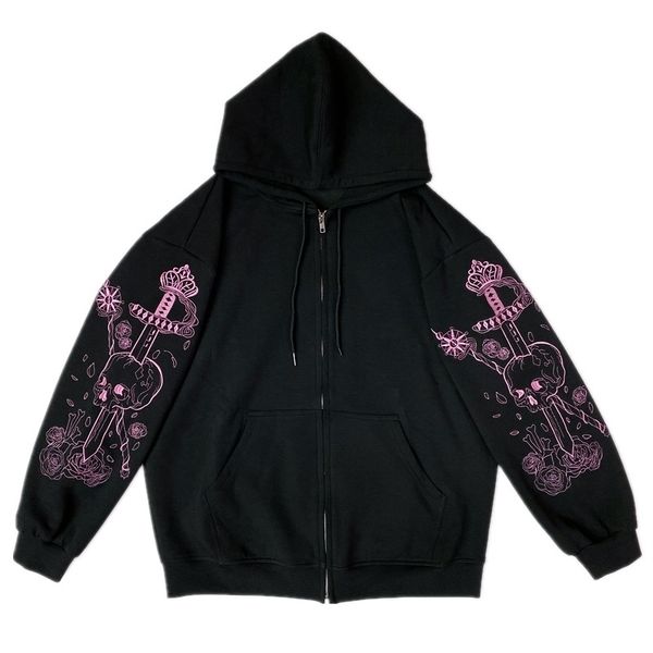 punk graphical print rits lint hooded hoodie black oversize sweatshirt 90s streetwear clothing vintage jas top
punk graphical print rits lint hooded hoodie black oversize sweatshirt 90s streetwear clothing vintage jas top