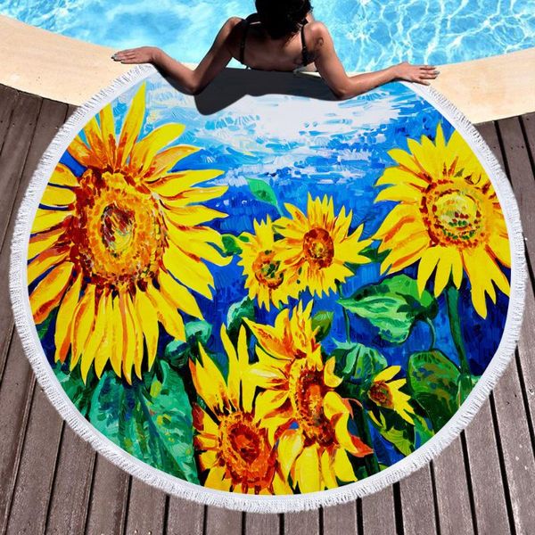towel sunflower nature plant beach round microfiber circle terry cloth accessories with tassel serviette de plage
towel sunflower nature plant beach round microfiber circle terry cloth accessories with tassel serviette de plage