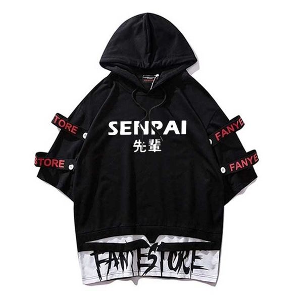 ribbon t shirts senpai hooded short sleeve tshirts hip hop casual oversize tees streetwear homme wholesale men clothes 210714, White;black
ribbon t shirts senpai hooded short sleeve tshirts hip hop casual oversize tees streetwear homme wholesale men clothes 210714, White;black