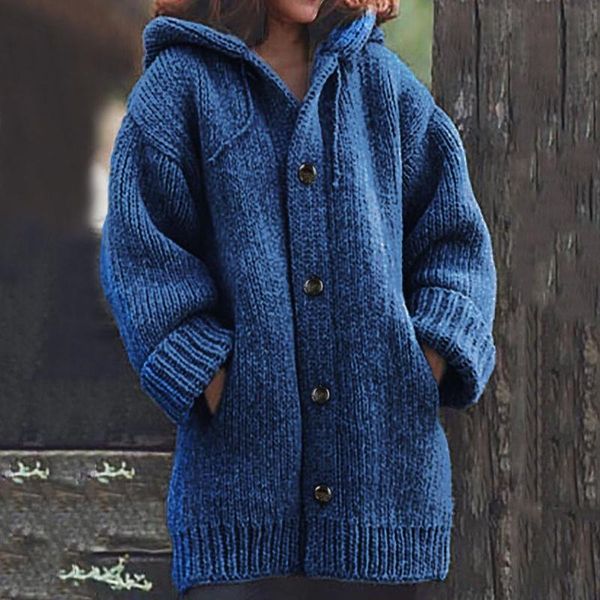 women's knits & tees lady sweater coat autumn knitted hooded cardigan women solid thick warm long sleeve knit weave pull femme #bl3 hc, White
women's knits & tees lady sweater coat autumn knitted hooded cardigan women solid thick warm long sleeve knit weave pull femme #bl3 hc, White