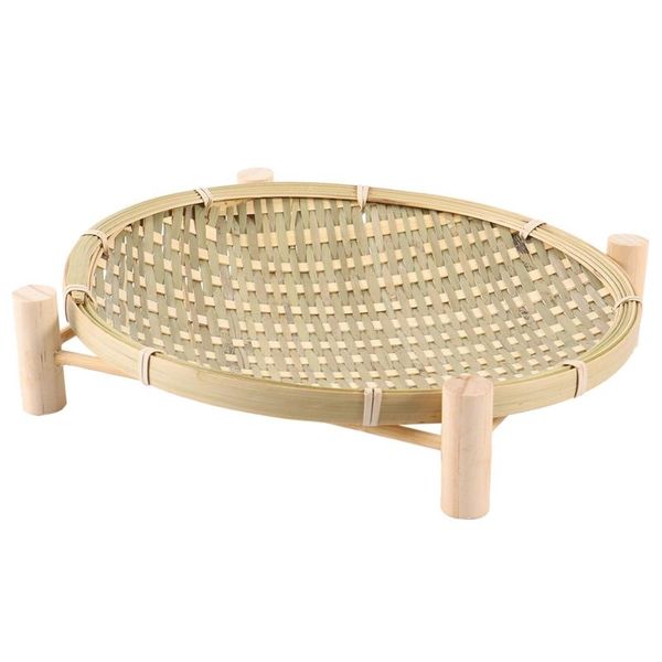 storage baskets handmade woven bamboo fruit basket food bread organizer kitchen decorative round plate with bracket
storage baskets handmade woven bamboo fruit basket food bread organizer kitchen decorative round plate with bracket
