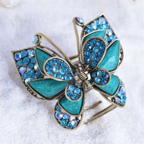 hair clips & barrettes charm multicolor resin big butterfly crab clip jewelry antique gold vintage rhinestone claw women accessories, Golden;silver
hair clips & barrettes charm multicolor resin big butterfly crab clip jewelry antique gold vintage rhinestone claw women accessories, Golden;silver