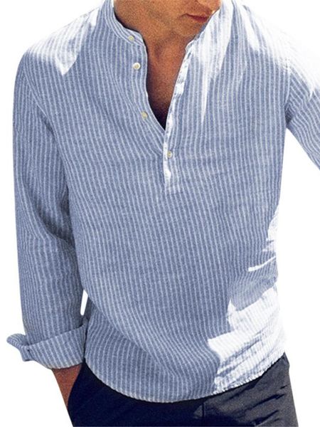 men's casual shirts 2021 cotton long sleeve shirt autumn winter striped slim fit stand collar male clothes plus size 5xl, White;black
men's casual shirts 2021 cotton long sleeve shirt autumn winter striped slim fit stand collar male clothes plus size 5xl, White;black