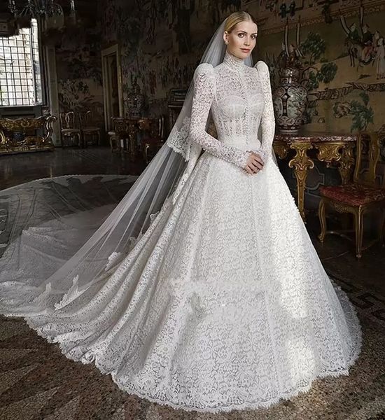 modest victoria a line wedding dresses bridal gowns long sleeves high neck vintage full lace robe de soirée de mariage, White
modest victoria a line wedding dresses bridal gowns long sleeves high neck vintage full lace robe de soirée de mariage, White