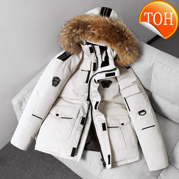 men winter hooded down jacket korea style solid parkas white duck warm bomber jackets thicken windproof coat clothes, Black
men winter hooded down jacket korea style solid parkas white duck warm bomber jackets thicken windproof coat clothes, Black