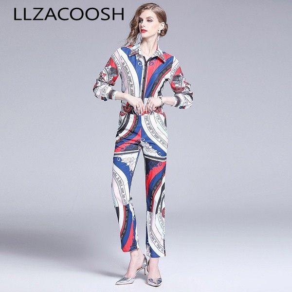 fashion designer runway suit set spring women long sleeve stripe letter print shirt ankle-length pant suit 2 piece set 210514, White
fashion designer runway suit set spring women long sleeve stripe letter print shirt ankle-length pant suit 2 piece set 210514, White