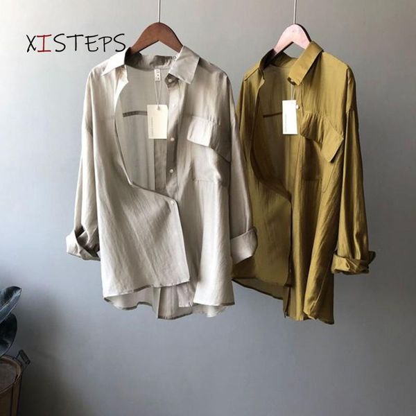 women's blouses & shirts tencel women loose summer button up long sleeve ladies casual high street femme blusas purple clothings 2021, White
women's blouses & shirts tencel women loose summer button up long sleeve ladies casual high street femme blusas purple clothings 2021, White