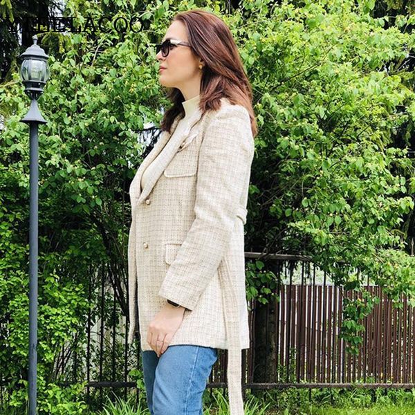 women's jackets plaid jacket apricot women tweed autumn / winter casual long sleeve business ladies one piece coat, Black;brown
women's jackets plaid jacket apricot women tweed autumn / winter casual long sleeve business ladies one piece coat, Black;brown