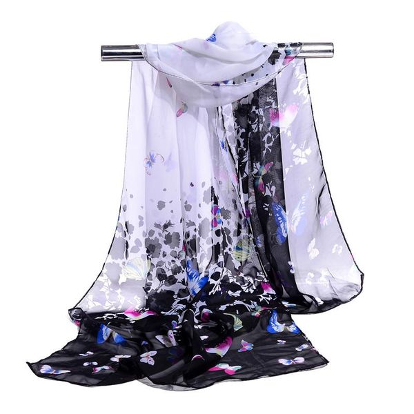 scarves silk chiffon scarf long woman summer pashminas for women butterfly print, Blue;gray
scarves silk chiffon scarf long woman summer pashminas for women butterfly print, Blue;gray