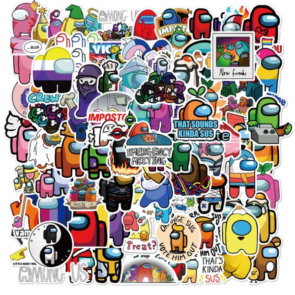100 pcs among us games graffiti waterproof skateboard travel suitcase phone lapluggage stickers cute kids girl toys
100 pcs among us games graffiti waterproof skateboard travel suitcase phone lapluggage stickers cute kids girl toys