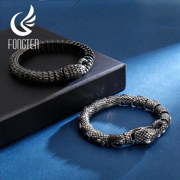 charm bracelets fongten vintage snake dragon zircon stainless steel black silver custom hip hop trendy men, Golden;silver
charm bracelets fongten vintage snake dragon zircon stainless steel black silver custom hip hop trendy men, Golden;silver