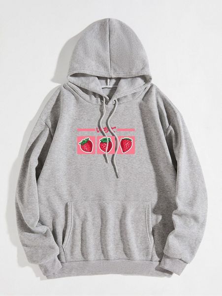strawberry & japanese letter graphic drawstring thermal lined hoodie v4nt#, White;black
strawberry & japanese letter graphic drawstring thermal lined hoodie v4nt#, White;black