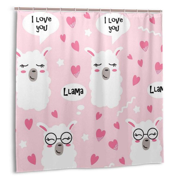 shower curtain,seamless pattern with hearts and lama faces. cute llama head drawings bath curtain set with hooks
shower curtain,seamless pattern with hearts and lama faces. cute llama head drawings bath curtain set with hooks