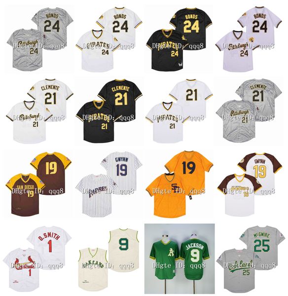 retro 9 reggie jackson jersey 24 barry bonds 21 roberto clemente 19 tony gwynn mark 25 mcgwire 1 ozzie smith vintage throwback baseball jers, Blue;black
retro 9 reggie jackson jersey 24 barry bonds 21 roberto clemente 19 tony gwynn mark 25 mcgwire 1 ozzie smith vintage throwback baseball jers, Blue;black