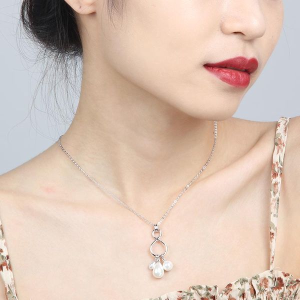 number 8 pendants for women necklace simulated pearl cubic zircon statement double hoop pendant diy jewelry necklaces, Silver
number 8 pendants for women necklace simulated pearl cubic zircon statement double hoop pendant diy jewelry necklaces, Silver