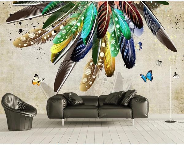 wallpapers xue su custom large mural wallpaper fashion color feather art retro american tv background wall covering
wallpapers xue su custom large mural wallpaper fashion color feather art retro american tv background wall covering