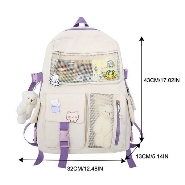 backpack korean large capacity bags women kawaii students preppy bag for teenage girls sweet waterproof school travel
backpack korean large capacity bags women kawaii students preppy bag for teenage girls sweet waterproof school travel