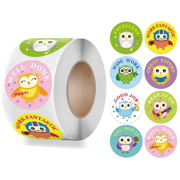 500pcs/roll animals cartoon stickers for kids toys sticker various cute owl designs pattern school teacher reward sticker
500pcs/roll animals cartoon stickers for kids toys sticker various cute owl designs pattern school teacher reward sticker
