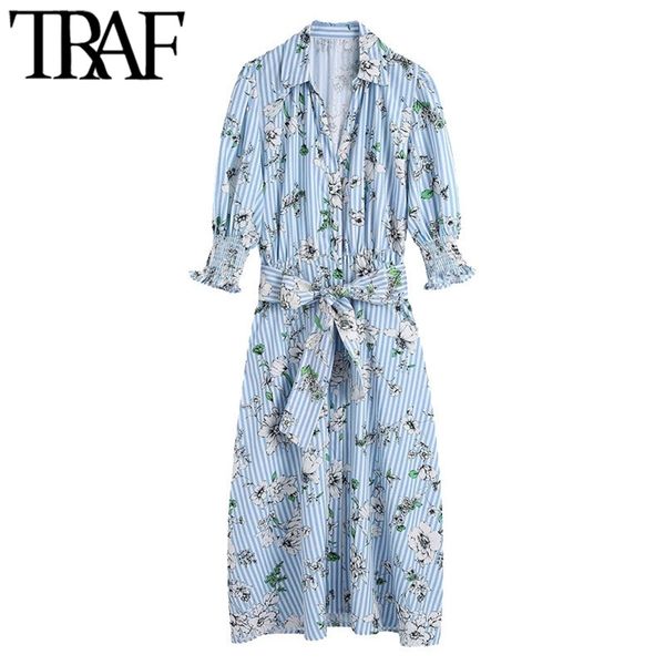women chic fashion with belt floral print midi shirt dress vintage short sleeve button-up female dresses vestidos 210507, Black;gray
women chic fashion with belt floral print midi shirt dress vintage short sleeve button-up female dresses vestidos 210507, Black;gray