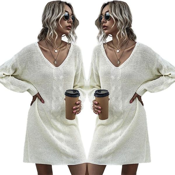 autumn winter female streetwear women long sleeve knitted sweater dress v-neck slim fit mid-length jumper pullover casual dresses, Black;gray
autumn winter female streetwear women long sleeve knitted sweater dress v-neck slim fit mid-length jumper pullover casual dresses, Black;gray