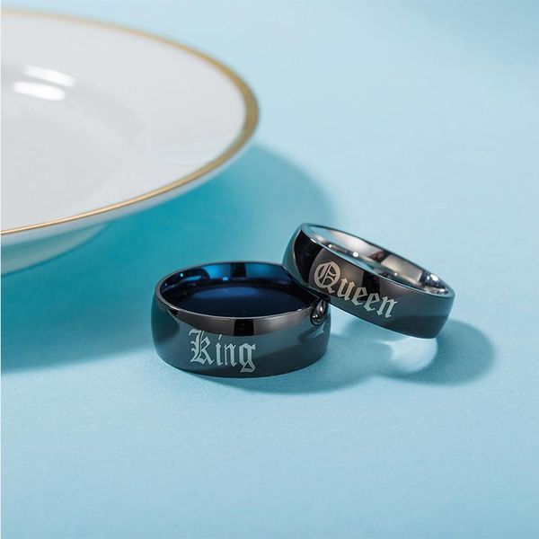 wedding rings womens lovers couples fashion king queen stainless steel ring for men black jewelry gifts womans accessories, Slivery;golden
wedding rings womens lovers couples fashion king queen stainless steel ring for men black jewelry gifts womans accessories, Slivery;golden