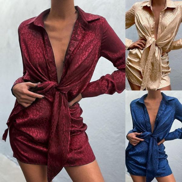casual dresses shirt dress leopard print irregular women turndown collar long sleeve bandage streetwear female button slim party vestidos, Black;gray
casual dresses shirt dress leopard print irregular women turndown collar long sleeve bandage streetwear female button slim party vestidos, Black;gray
