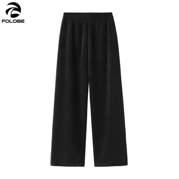 autumn winter korean chenille corduroy wide leg pants women loose straight elastic waist elegant black trousers women's & capris, Black;white
autumn winter korean chenille corduroy wide leg pants women loose straight elastic waist elegant black trousers women's & capris, Black;white