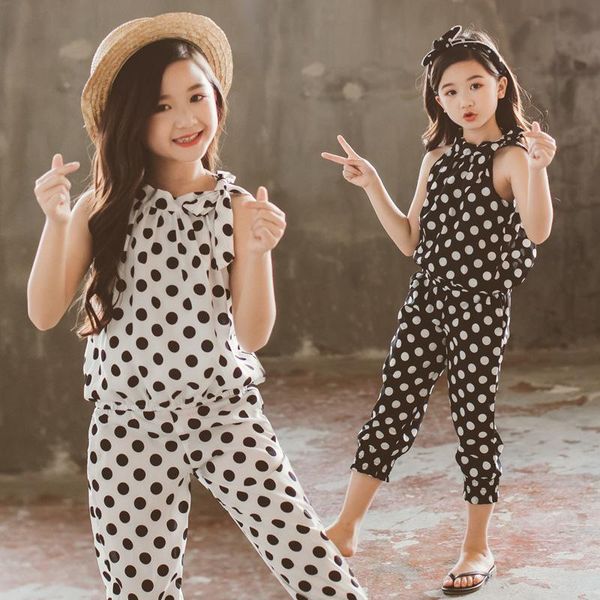 clothing sets children 2021 summer girls sports suit fashion dot sleeveless +pants 2pcs teen clothes 4 6 8 10 12 years, White
clothing sets children 2021 summer girls sports suit fashion dot sleeveless +pants 2pcs teen clothes 4 6 8 10 12 years, White