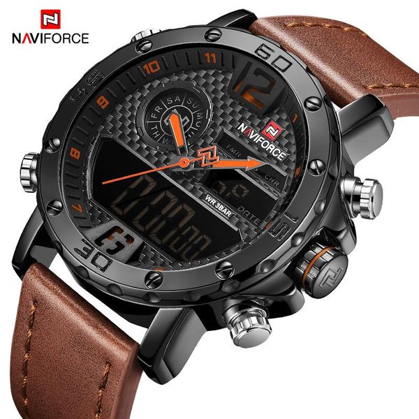 wristwatches naviforce mens watches luxury military dual display sports men quartz wristwatch male waterproof clock relogio masculino, Slivery;brown
wristwatches naviforce mens watches luxury military dual display sports men quartz wristwatch male waterproof clock relogio masculino, Slivery;brown