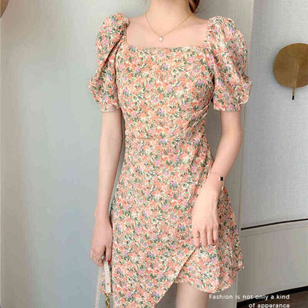 summer floral dress women french style designer mini dress slim casual chiffon puff sleeve vintage retro korean women, Black;gray
summer floral dress women french style designer mini dress slim casual chiffon puff sleeve vintage retro korean women, Black;gray