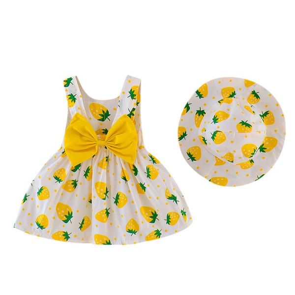 girl's dresses toddler baby kids girls strawberry print princess dress hat outfits clothes sleeveless cute costume infant summer #z, Red;yellow
girl's dresses toddler baby kids girls strawberry print princess dress hat outfits clothes sleeveless cute costume infant summer #z, Red;yellow