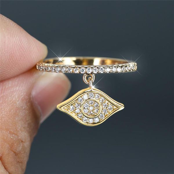 wedding rings luxury female crystal demon eye pendant ring trendy gold silver color engagement charm zircon stone for women, Slivery;golden
wedding rings luxury female crystal demon eye pendant ring trendy gold silver color engagement charm zircon stone for women, Slivery;golden