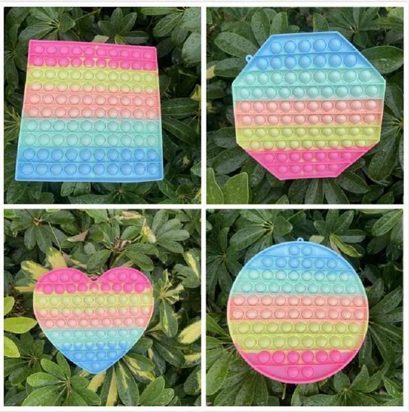 big size 20cm rainbow funny it fidget toy antistress toys for children push bubble sensory autism special needs anxiety stress gifts hj09
big size 20cm rainbow funny it fidget toy antistress toys for children push bubble sensory autism special needs anxiety stress gifts hj09