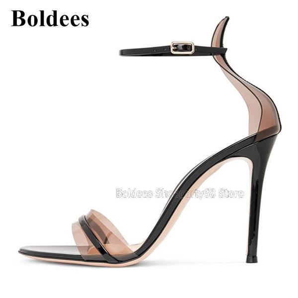 coffee color clear transparent pvc thin high heel sandals women 10cm one belt strap summer sandalias mujer concise shoes woman, Black
coffee color clear transparent pvc thin high heel sandals women 10cm one belt strap summer sandalias mujer concise shoes woman, Black