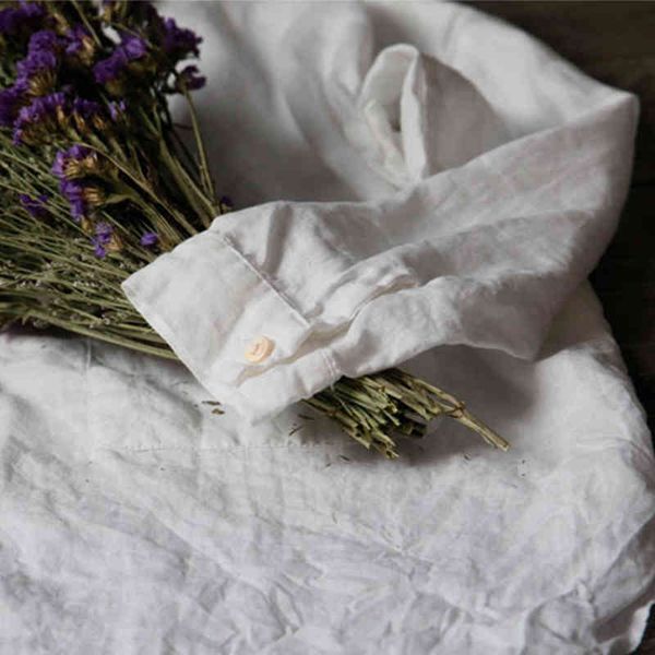 johnature casual style linen shirts loose plus size button female spring solid turn-down collar women white blouse
johnature casual style linen shirts loose plus size button female spring solid turn-down collar women white blouse